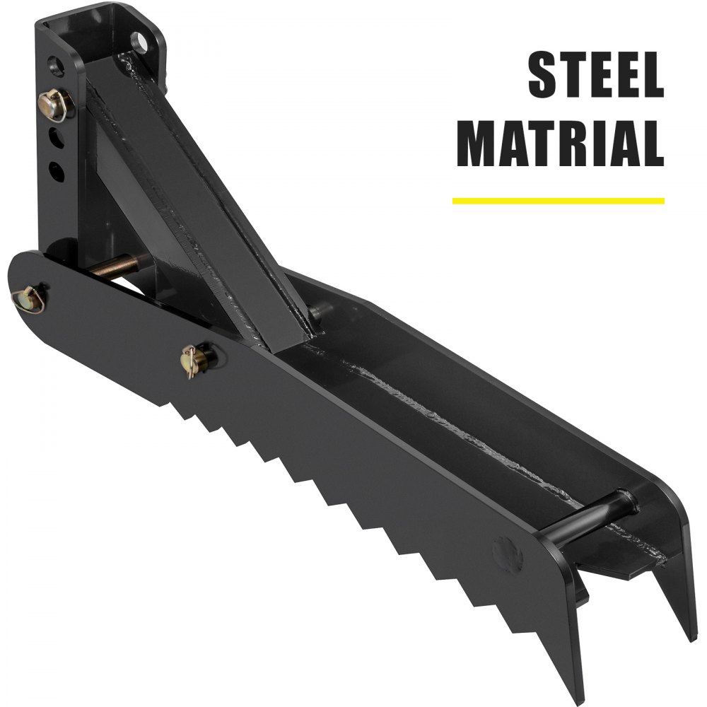 Abrazadera de azada de pulgar para retroexcavadora de 38 pulgadas, montaje de placa de acero de 1/2 ", soldadura ajustable
