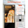 VEVOR 43 Inch Digital Signage Display, Non-touchscreen Digital Kiosk, Indoor Floor Standing Kiosk Display, 2K UHD LCD Screen, 2GB RAM & 32GB ROM, with WiFi HDMI/USB Input, Advertising Display