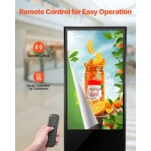 43" Digital Signage Display Non-touch Screen 2K UHD LCD Floor Standing Kiosk