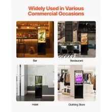 43" Digital Signage Display Non-touch Screen 2K UHD LCD Floor Standing Kiosk