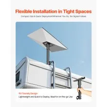 VEVOR Starlink RV Ladder Mount 360°Adjustable Extra Short Starlink for Gen 3