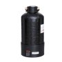 VEVOR rv water softener in black casing with brass connectors and label details on the side.