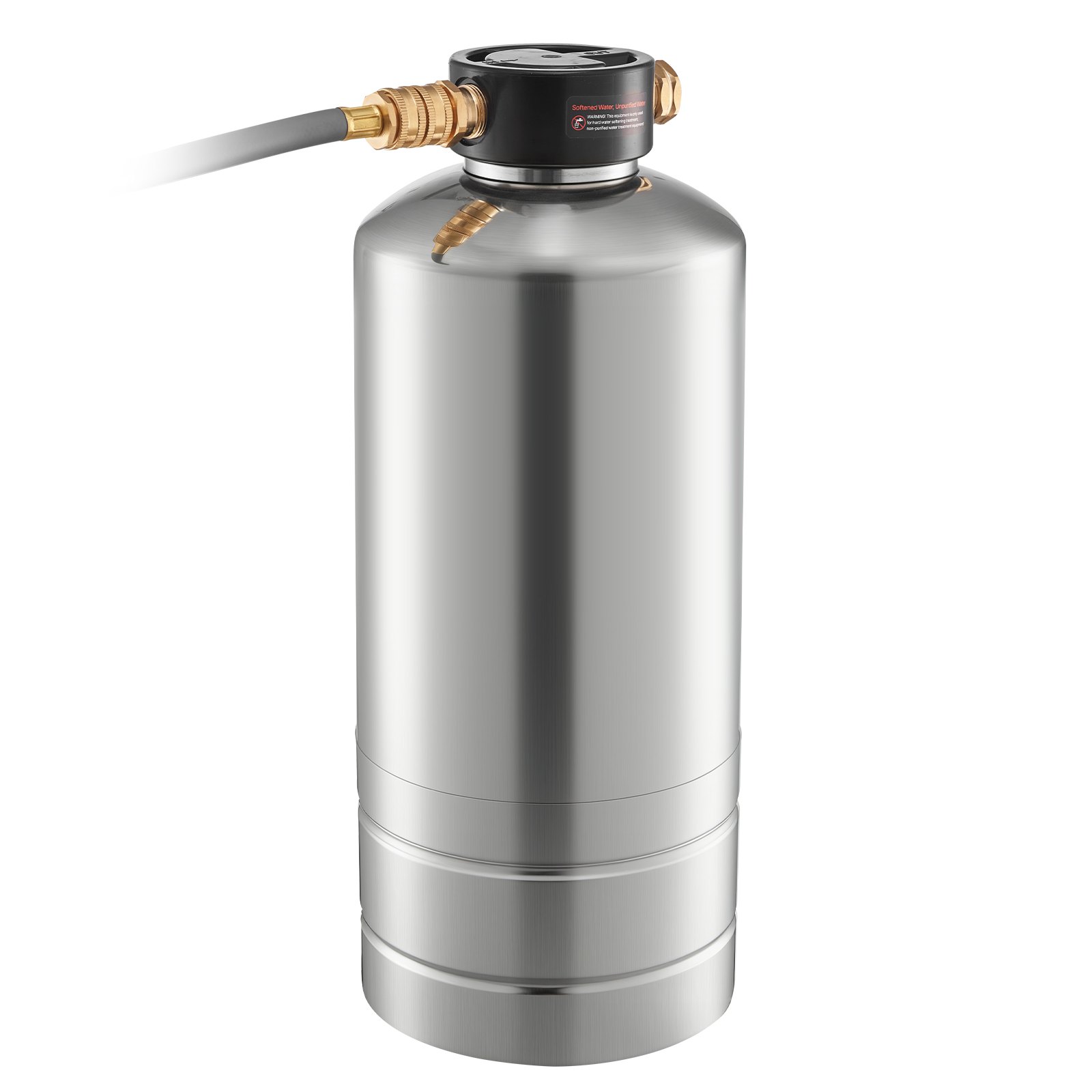 VEVOR RV Water Softener, 16,000 Grain, Portable Water Softener with NPT 3/4" Fittings, Food-Grade Resin, Stainless Steel, Quick Connect, for RVs, Trailers, Boats, Mobile Car Washing, Pressure Washing