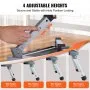 VEVOR Step Stool 1-Step 150KG Capacity, Folding Alumium Alloy Step Ladder Adjustable Height, Portable Toddler Step Stools for Adults, Non-Slip Sturdy Step Ladders for Office, RVs, Bathrooms,Bedrooms