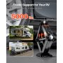 RV Scissor Jacks 5000 lbs 23.4 in RV Stabilizer Leveling Scissor Jacks Set of 2