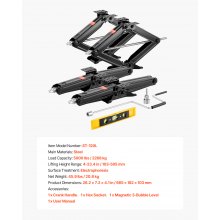 RV Scissor Jacks 5000 lbs 23.4 in RV Stabilizer Leveling Scissor Jacks Set of 4