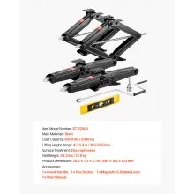 RV Scissor Jacks 6500 lbs 23.4 in RV Stabilizer Leveling Scissor Jacks Set of 4