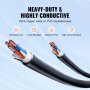 VEVOR 25 Feet RV Power Cord, 50 Amp, Heavy Duty STW 6/3 + 8/1 Generator Cord, NEMA 14-50P Male NEMA SS2-50R Female Plug, with LED Indicator Handle 15A Adapter, for RVs, generators, campers, ETL Listed