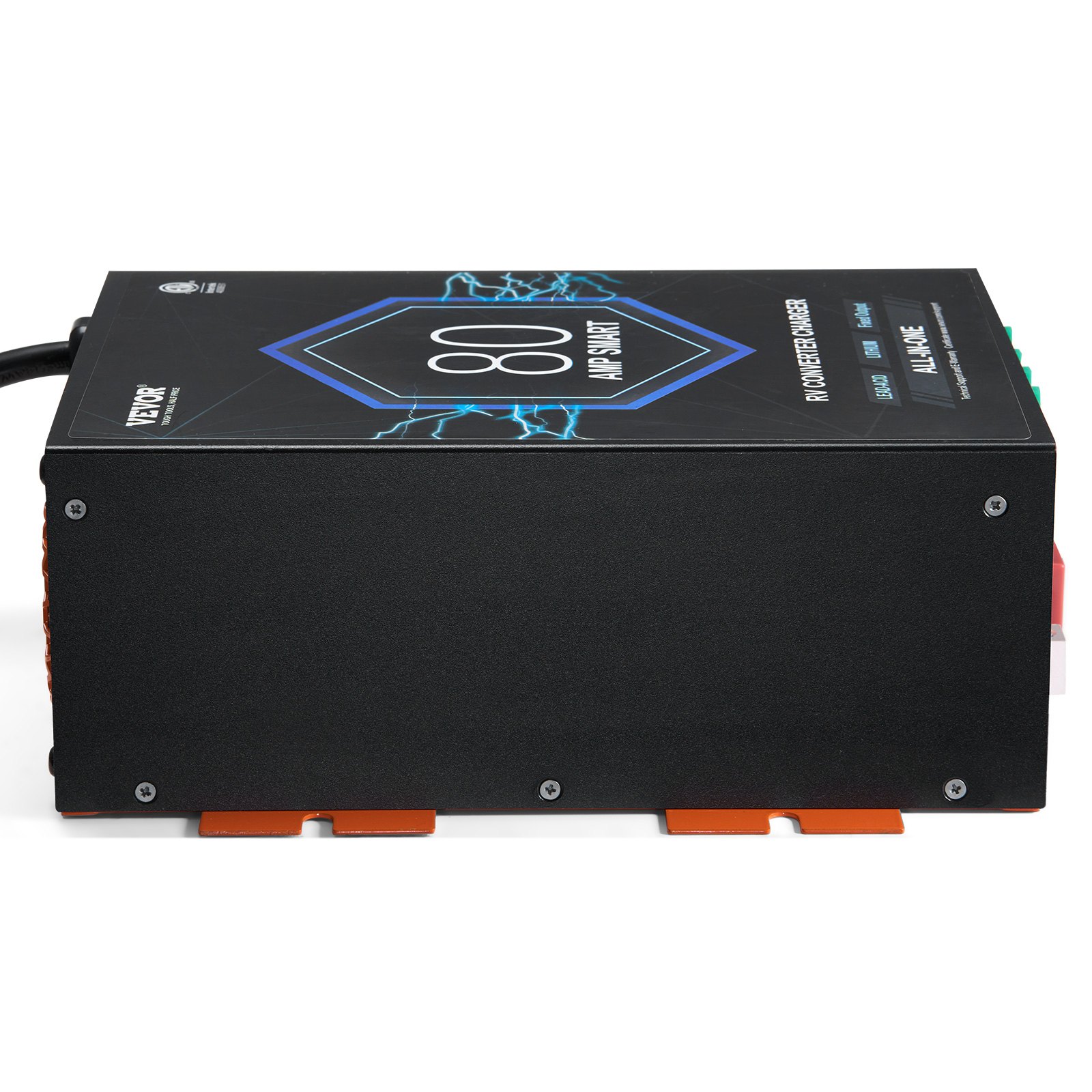 VEVOR RV Converter, 80 Amp, 110V AC to 12V DC RV Power Converter Battery Charger with 4 Stage Smart Charging 13V to 16.5V Adjustable Operating Range, Compatible with Lithium Lead Acid Battery, ETL