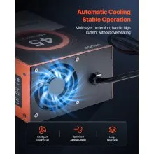 VEVOR RV Power Converter, 45 Amp, 110V AC to 12V DC RV Converter Battery Charger, Multi Stage Smart Charging, 13V to 16.5V Operating Range, Compatible with Lithium & Lead Acid Battery, for Camper