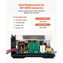 VEVOR RV Power Converter 125 Amp 110V AC to 12V DC RV Converter Battery Charger