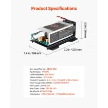 VEVOR RV Power Converter 125 Amp 110V AC to 12V DC RV Converter Battery Charger