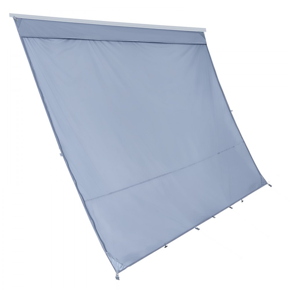 VEVOR RV Awning Sun Shade Screen, 2 x 3.3 m RV Awning Sun Shading Screen (Fits 3.5 m Awnings) with UV50+ Zippered PU Cover, Double-Stitched Polyester Mesh Sunscreen for RVs Travel and Outdoor Camping