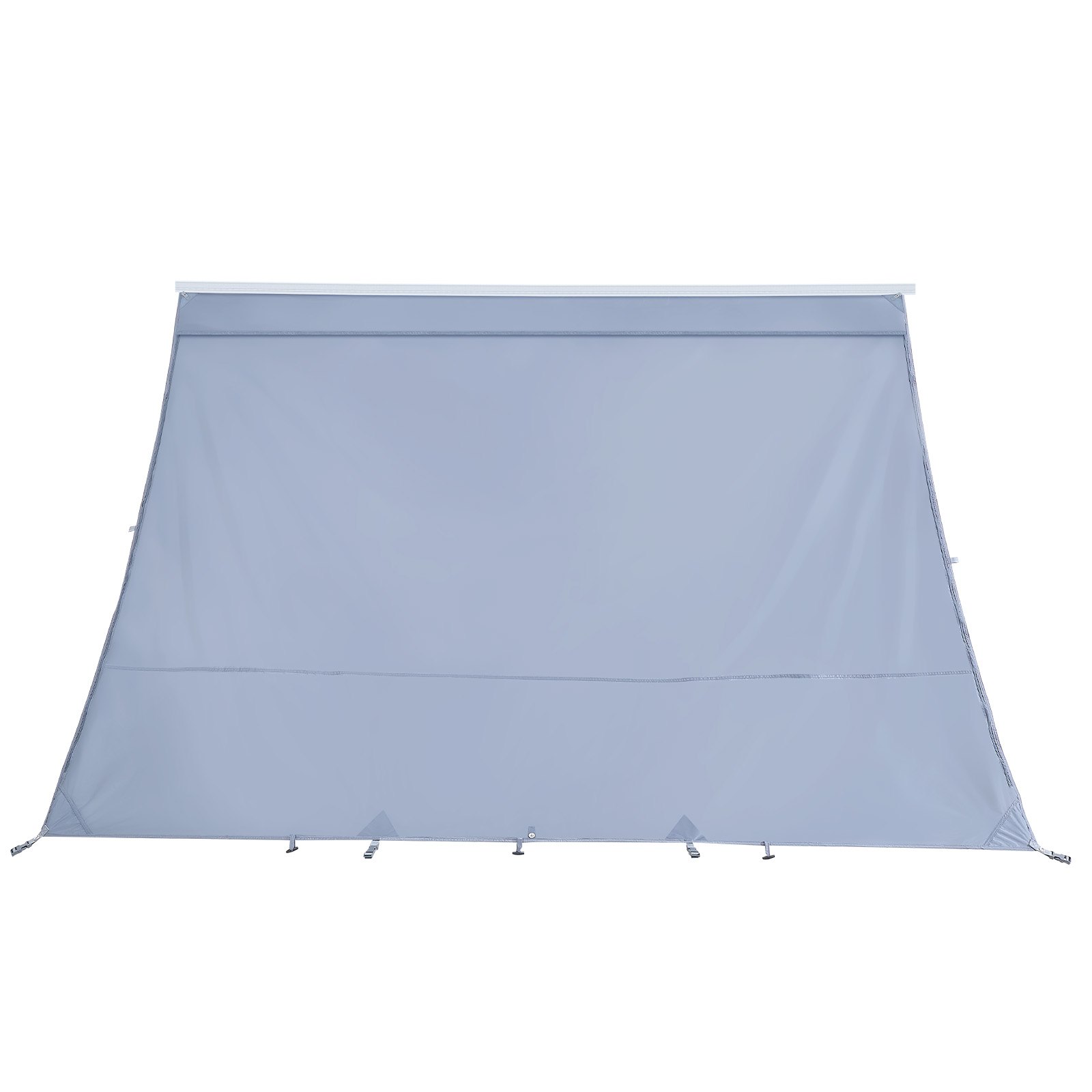VEVOR RV Awning Sun Shade Screen, 2 x 2.8 m Sun Shading Screen (Fits 3 m Awnings) with UV50+ Zippered PU Cover, Double-Stitched Polyester Mesh Sunscreen for RVs Travel and Outdoor Camping