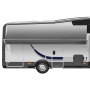 VEVOR RV Awning Fabric Replacement, 5.49 m (Fabric 5.2 m) 510 g Heavy-Duty Weatherproof Vinyl Camper Awning Replacement, UPF50+ Protection Waterproof Outdoor Canopy for RV Motorhome Trailer, Gray Fade