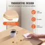 VEVOR Wall Mounted Folding Table, Wall Mounted Drop Leaf Tables, Solid Wood Floating Desk for Dining, Laundry Room, Office, 31.5" x 23.58" x 17.24" Fold Down Desk