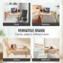VEVOR Wall Mounted Folding Table, Wall Mounted Drop Leaf Tables, Solid Wood Floating Desk for Dining, Laundry Room, Office, 31.5" x 23.58" x 17.24" Fold Down Desk