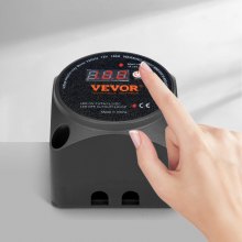 VEVOR Kit aislador de batería dual, 12 V 140 Amp, modos manual y automático VSR relé sensible al voltaje con pantalla LCD, aislador de batería inteligente para ATV UTV RV Camper vehículo todoterreno caravana camión barco yate