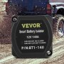 VEVOR Split Charge Relay Kit, 2mtr 12V, Automatic Dual Battery Isolator Kit with 140AMP Voltage Sense Relay VSR, Compatible with RV Marine Car Vehicle Truck Caravan Camper Yacht ATV UTV Boats Workshop