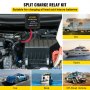 VEVOR Kit releu de încărcare divizată, 5mtr 12V, kit izolator automat de baterii duble cu releu de detectare a tensiunii de 140AMP VSR, compatibil cu RV Mașină marin Vehicul Camion Rulotă Camper Yacht ATV UTV Bărci Atelier