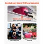 VEVOR Ride-on Luggage 20-inch Kids Scooter Suitcase with Flash Wheels Pink