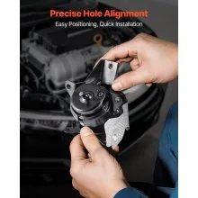 VEVOR Engine Motor Mount Replacement, Left Front Engine Mount, Universal Compatible with 2014–2018 Chevrolet Silverado 1500 5.3L V8, Secure Support, Heavy-duty Aluminum Construction, Black