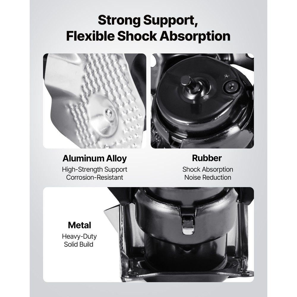 VEVOR Engine Motor Mount Kit Replacement, Set of 2, Compatible with 2014–2018 Chevrolet Silverado 1500 5.3L V8, Replace OE# 84175582, 84175583, Secure Support, Left and Right Front Mounts