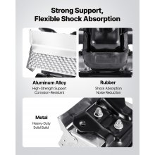 VEVOR Engine Motor Mount Kit Replacement, Set of 2, Compatible with 2007–2013 Chevrolet Silverado 1500 5.3L V8, Replace OE# A5365, A5365, Secure Support, Left and Right Front Mounts