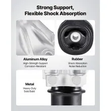 VEVOR Engine Motor Mount and Transmission Mount Kit Replacement, Set of 3, Compatible with 2012–2013 Honda Accord 1.8L Coupe, Replace OE# A65048, A65021, A65087, Secure Support