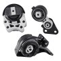 VEVOR Engine and Transmission Motor Mount Kit Replacement, Set of 3, Compatible with 2007–2014 Ford Edge 3.5L, Replace OE# A5342, A5431, A5605, Secure Support