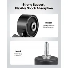 VEVOR Engine and Transmission Motor Mount Kit Replacement, Set of 4, Compatible with 2007–2011 Toyota Camry 2.4L L4, Replace OE# A62009, A4207, A4211, A4274, Secure Support