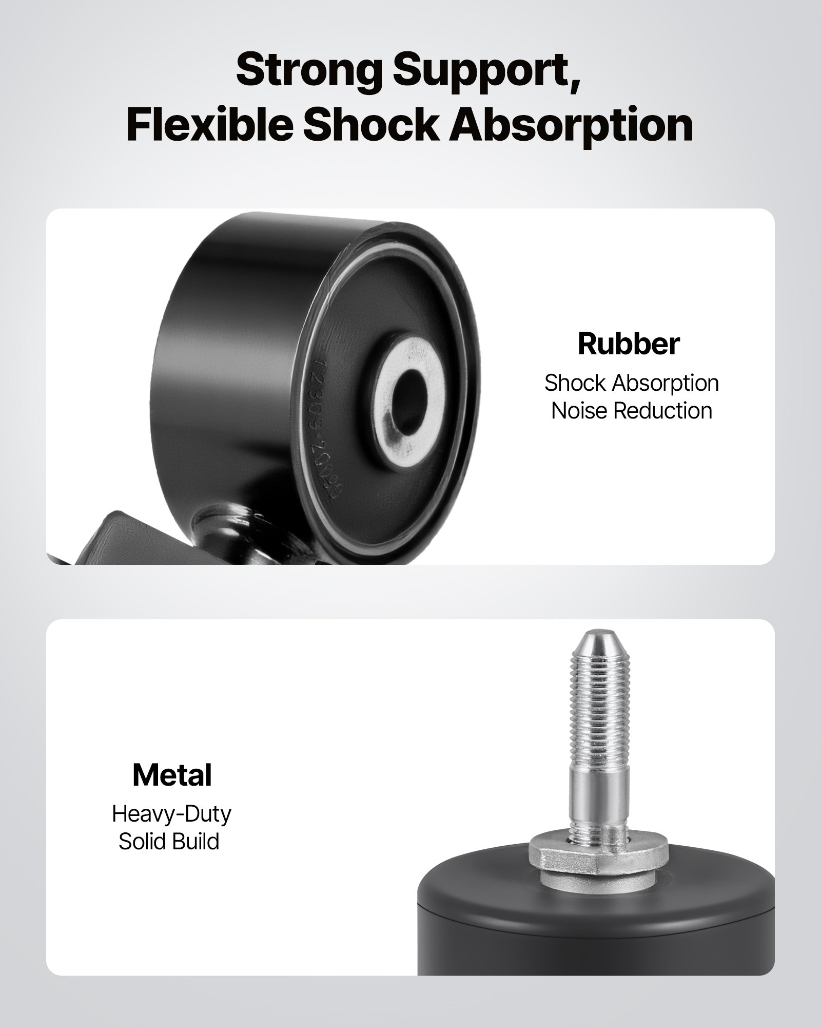 VEVOR Engine and Transmission Motor Mount Kit Replacement, Set of 4, Compatible with 2007–2011 Toyota Camry 2.4L L4, Replace OE# A62009, A4207, A4211, A4274, Secure Support