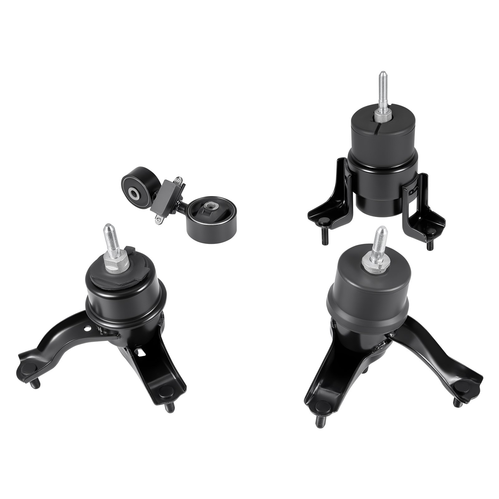 VEVOR Engine and Transmission Motor Mount Kit Replacement, Set of 4, Compatible with 2007–2011 Toyota Camry 2.4L L4, Replace OE# A62009, A4207, A4211, A4274, Secure Support