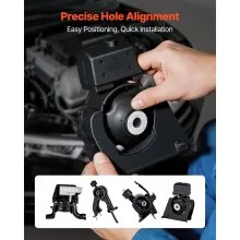 VEVOR Engine and Transmission Motor Mount Kit Replacement, Set of 4, Compatible with 2009–2013 Toyota Corolla 1.8L L4, Replace OE# A62015, A62039, A62027, A62023, Secure Support
