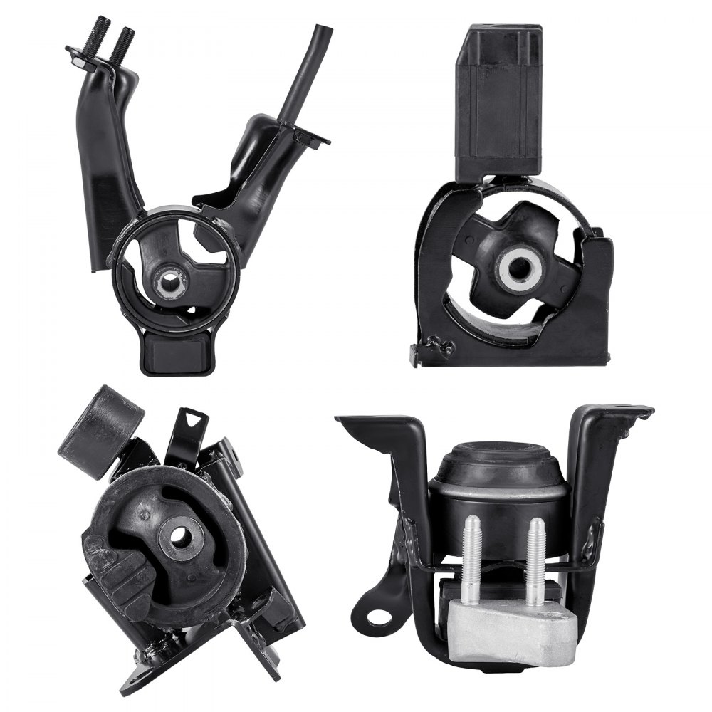 VEVOR Engine and Transmission Motor Mount Kit Replacement, Set of 4, Compatible with 2003–2008 Toyota Corolla 1.8L L4, Replace OE# A4220, A4219, A4218, A4221, Secure Support