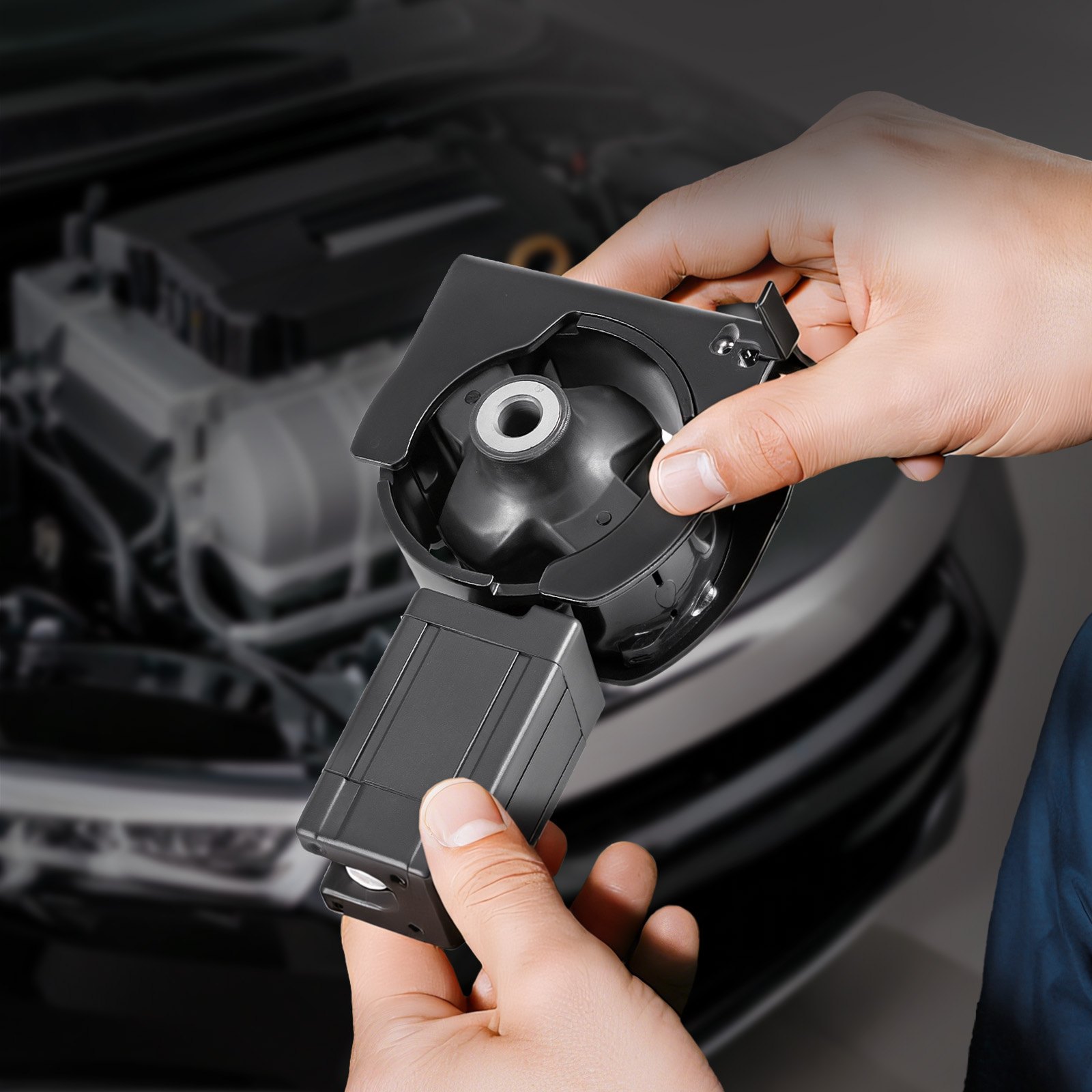 VEVOR Engine and Transmission Motor Mount Kit Replacement, Set of 4, Compatible with 2003–2008 Toyota Corolla 1.8L L4, Replace OE# A4220, A4219, A4218, A4221, Secure Support