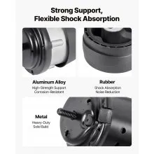 VEVOR Engine and Transmission Motor Mount Kit Replacement, Set of 4, Compatible with 2009–2017 Chevrolet Traverse 3.6L V6, Replace OE# A5548HY, A5549HY, A5458HY, A5444, Secure Support