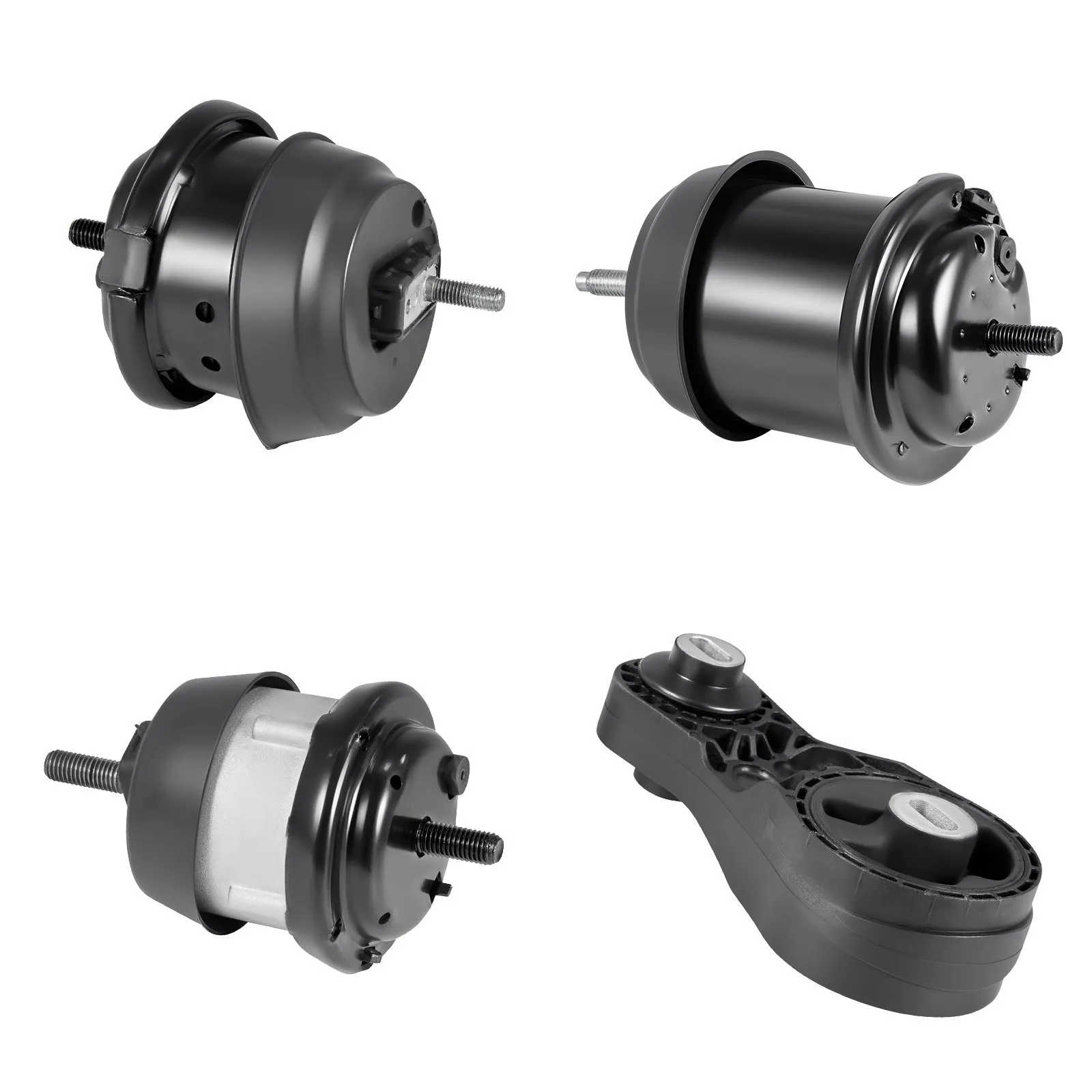 VEVOR Engine and Transmission Motor Mount Kit Replacement, Set of 4, Compatible with 2009–2017 Chevrolet Traverse 3.6L V6, Replace OE# A5548HY, A5549HY, A5458HY, A5444, Secure Support