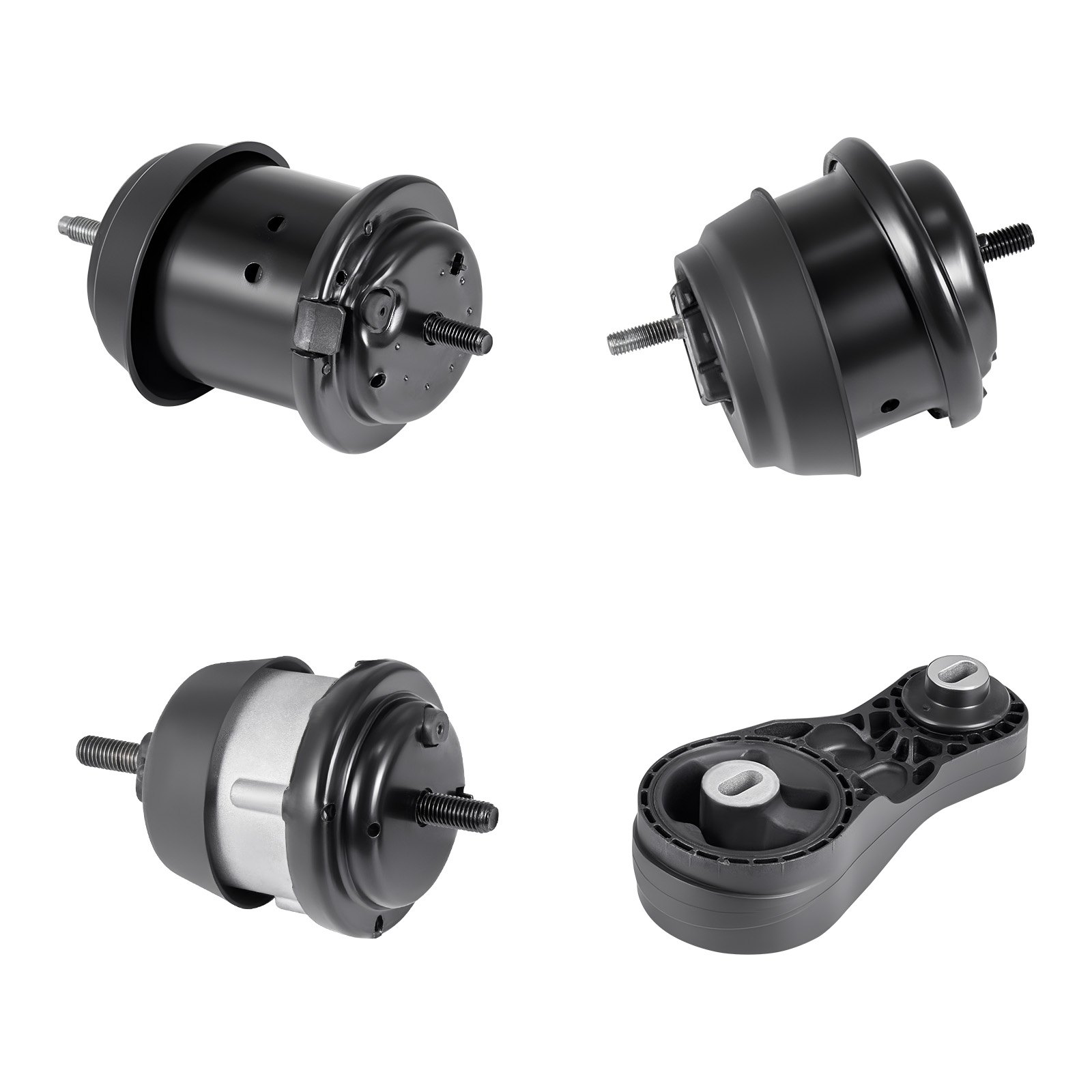 VEVOR Engine and Transmission Motor Mount Kit Replacement, Set of 4, Compatible with 2009–2017 Chevrolet Traverse 3.6L V6, Replace OE# A5548HY, A5549HY, A5458HY, A5444, Secure Support