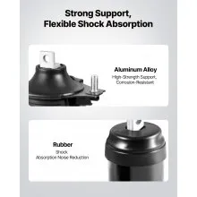 VEVOR Engine Motor Mount and Transmission Mount Kit Replacement, Set of 6, Compatible with 2003–2007 Honda Accord 2.4L L4, Replace OE# A4526HY, A4517, A4516, A4510, A4509, A4542, Secure Support
