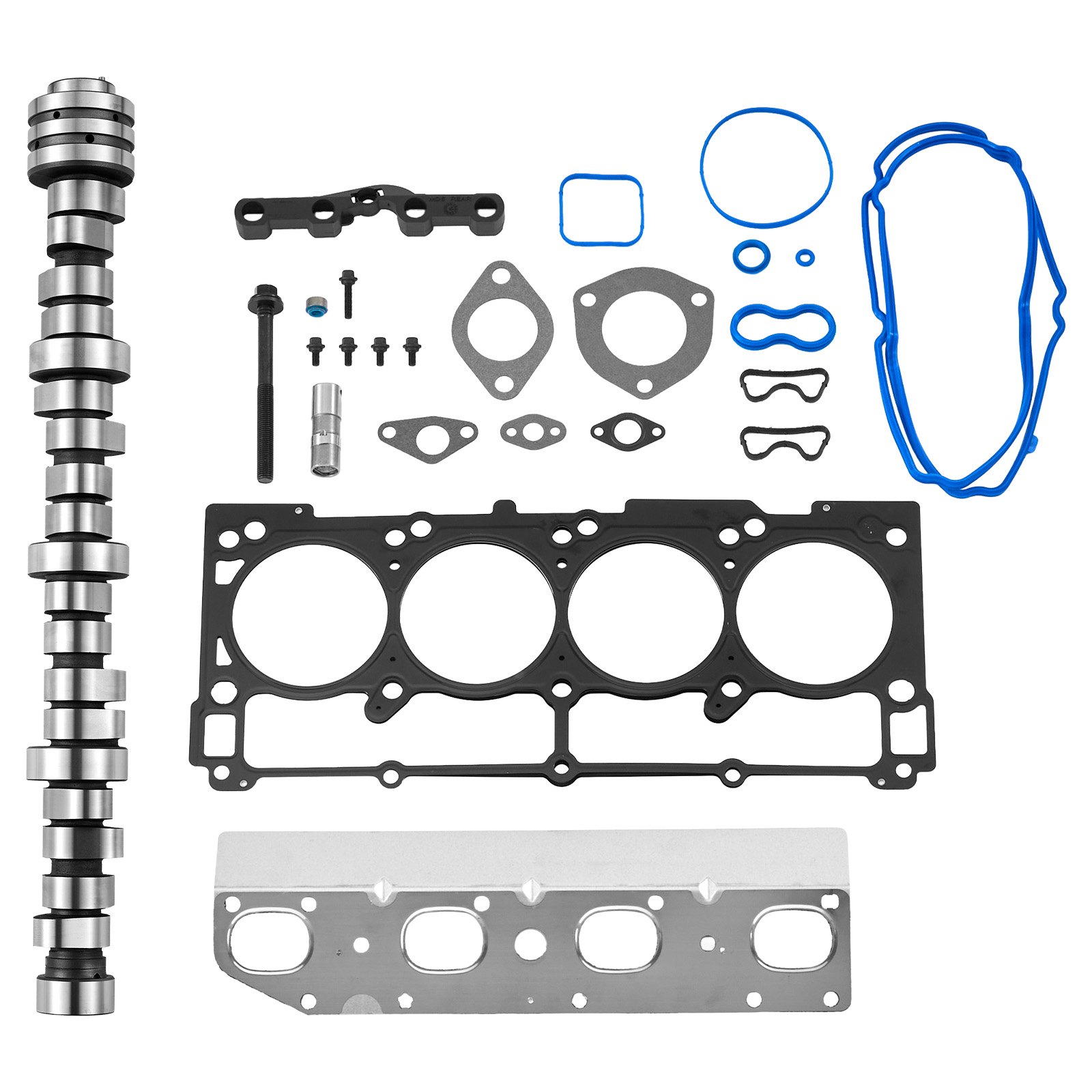 VEVOR Lifter Camshaft Kit, 18-Piece Set, Fits 2009-2021 Jeep Grand Cherokee, 2009-2021 Dodge Challenger, Fits 1999-2013 4.8L, 5.3L, and 5.7L LS-Based Engines, V8 5.7L