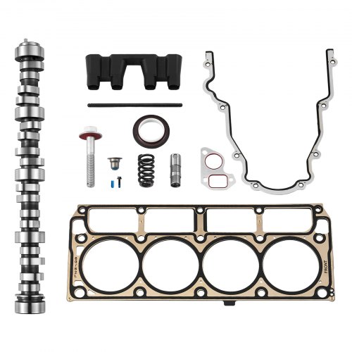 VEVOR Lifter Camshaft Kit, 13-Piece Set, Gray Cast Iron Engine Cam, Compatible with Norris trucks from 1999-2013 GM Gen3/4, Fit 1999-2013 LS-Based Engines (Silverado, Sierra, Tahoe, Yukon/LS1)