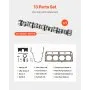 VEVOR Lifter Camshaft Kit, 13-Piece Set, Gray Cast Iron Engine Cam, Compatible with Norris trucks from 1999-2013 GM Gen3/4, Fit 1999-2013 LS-Based Engines (Silverado, Sierra, Tahoe, Yukon/LS1)