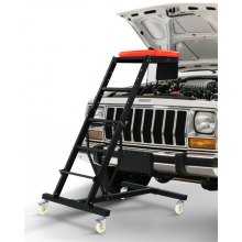 VEVOR Automotive Top Creeper, with Adjustable Height 49.6" to 75.6", 400 LBS Capacity High Creeper, 4 Swivel Caster Wheels, Heavy Duty  Creeper for Auto Repair and Maintenance