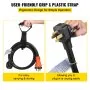 VEVOR Generator Cord, 15FT Generator Power Cord w/ Plug in & Out Pin of Inlet Box Side, 50AMP SS2-50R/CS6375 Style Inlets Cable, 12000W Extension Cord, 125/250V Power Generator Cord w/ Strap