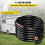 VEVOR  15Ft 50 Amp Generator Extension Cord 4 Wire 6 Gauge STW 6/3+8/1 Generator Cord 125V 250V Generator Power Cord N14-50P & SS2-50R Portable Handle (15Ft 50 Amp)