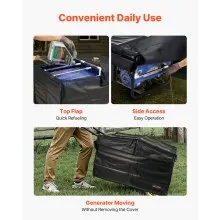Generator Cover Universal Waterproof Cover 420D for 3500-12000W 34x26x21in