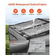 Generator Cover Universal Waterproof Cover 420D 34x26x21in for 3500-12000W