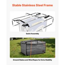 Generator Cover Universal Waterproof Cover 420D 34x26x21in for 3500-12000W
