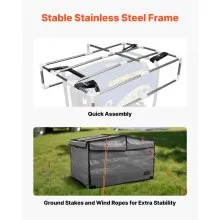 Generator Cover Universal Waterproof Cover 420D 34x26x21in for 3500-12000W